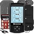 TENS Unit Muscle Stimulator, EMS Massager Machine for Shoulder, Neck, Sciatica and Back Pain Relief, Electronic Pulse Massage Physical Therapy, Black
