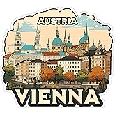 Vienna Austria Sticker 4 Inch City Travel Souvenir Destination - Waterproof Vinyl Decal for Laptop Water Bottle Car Tumbler - Durable Aesthetic Long-Lasting Stickers for Adults ID44990