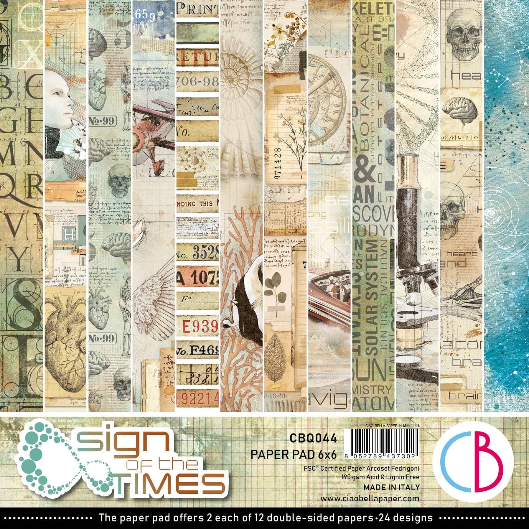 Ciao Bella Sign of The Times 6x6 Paper Pad