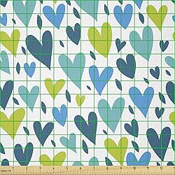 Ambesonne Valentine's Day Fabric by The