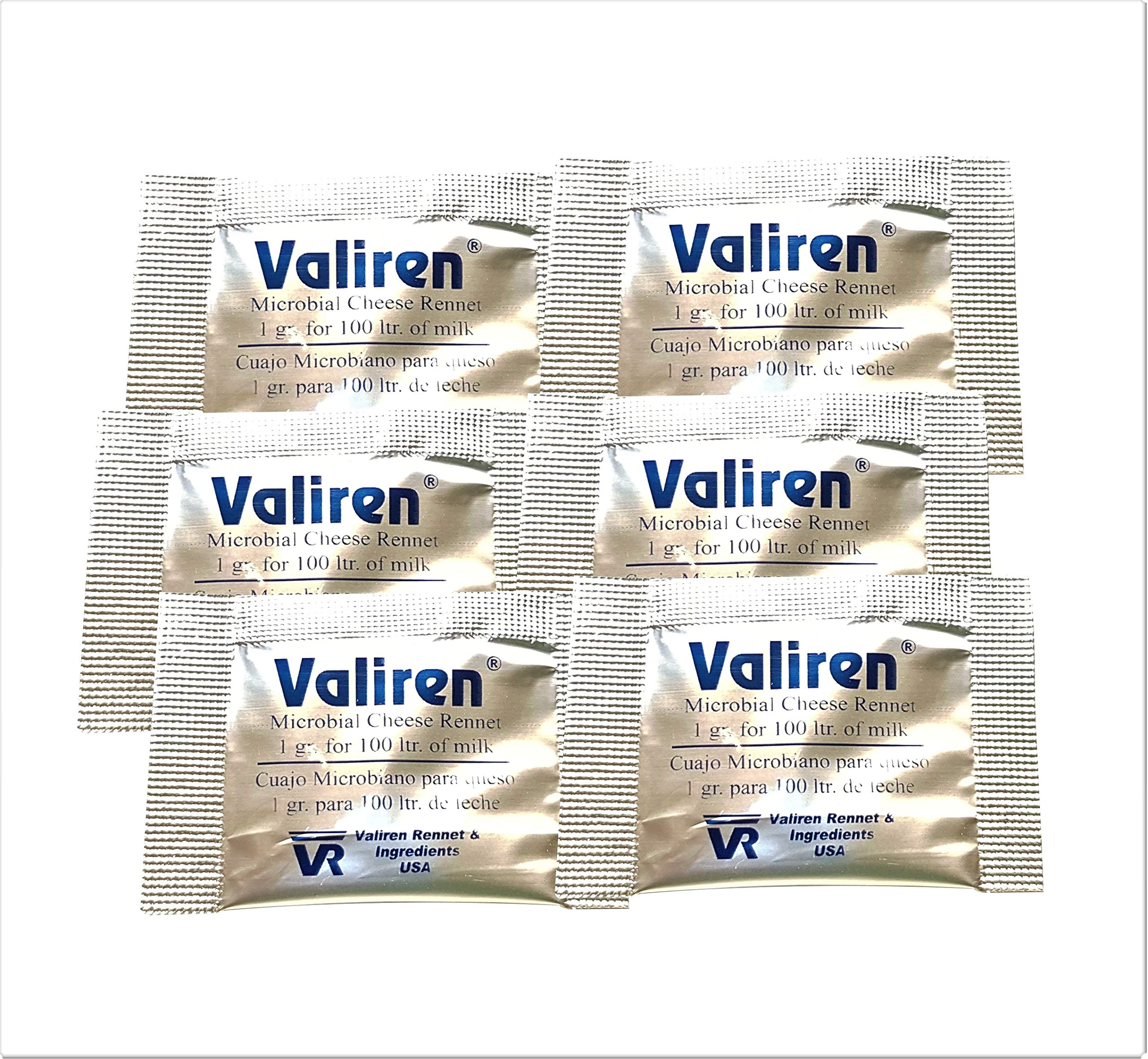 Microbial Rennet Pack of 6 sachets (6 x 1g) Use one Sachet for 100ltr of Milk…