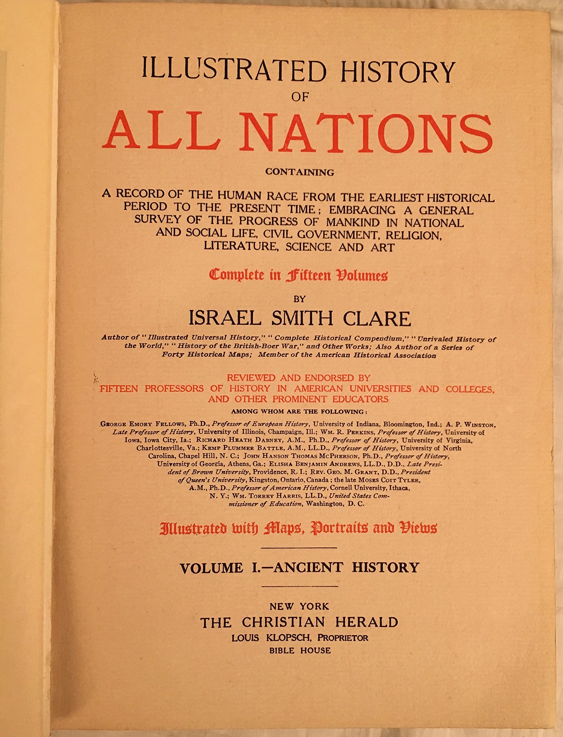 Illustrated History Of All Nations Containing A Record Of - 