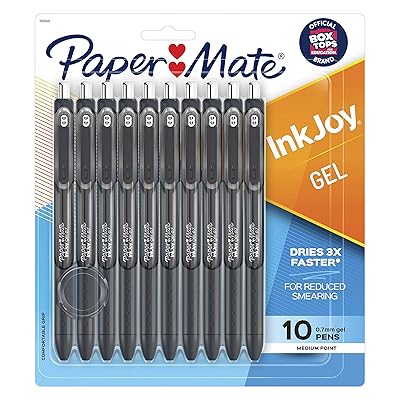 Paper Mate InkJoy Gel Pens, Medium Point, Black, 10 Kenya Ubuy
