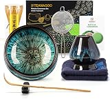 TEANAGOO Matcha Whisk 7 Pcs Set with Bowl Holder Scoop Sifter Kit