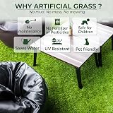 WALPLUS 4mx1m Artificial Grass 15mm Pile High Density Durable Lawn Mat view 3