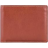 DiLoro Mens Wallet Full Grain Genuine Leather Slim Minimalist Front Pocket Bifold Soft Nappa RFID Protection (Tan)