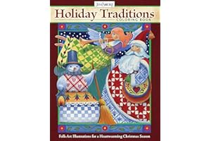 Jim Shore Holiday Traditions Coloring Book: Folk-Art Illustrations for a Heartwarming Christmas Season (Design Originals) Snowy Villages, Horse-Drawn Carriages, Santa, the Three Wise Men, and More