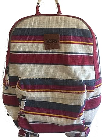 vans realm backpack in cream hawaiian print