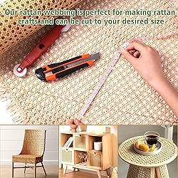 18" Width Cane Webbing, Natural Rattan Webbing for