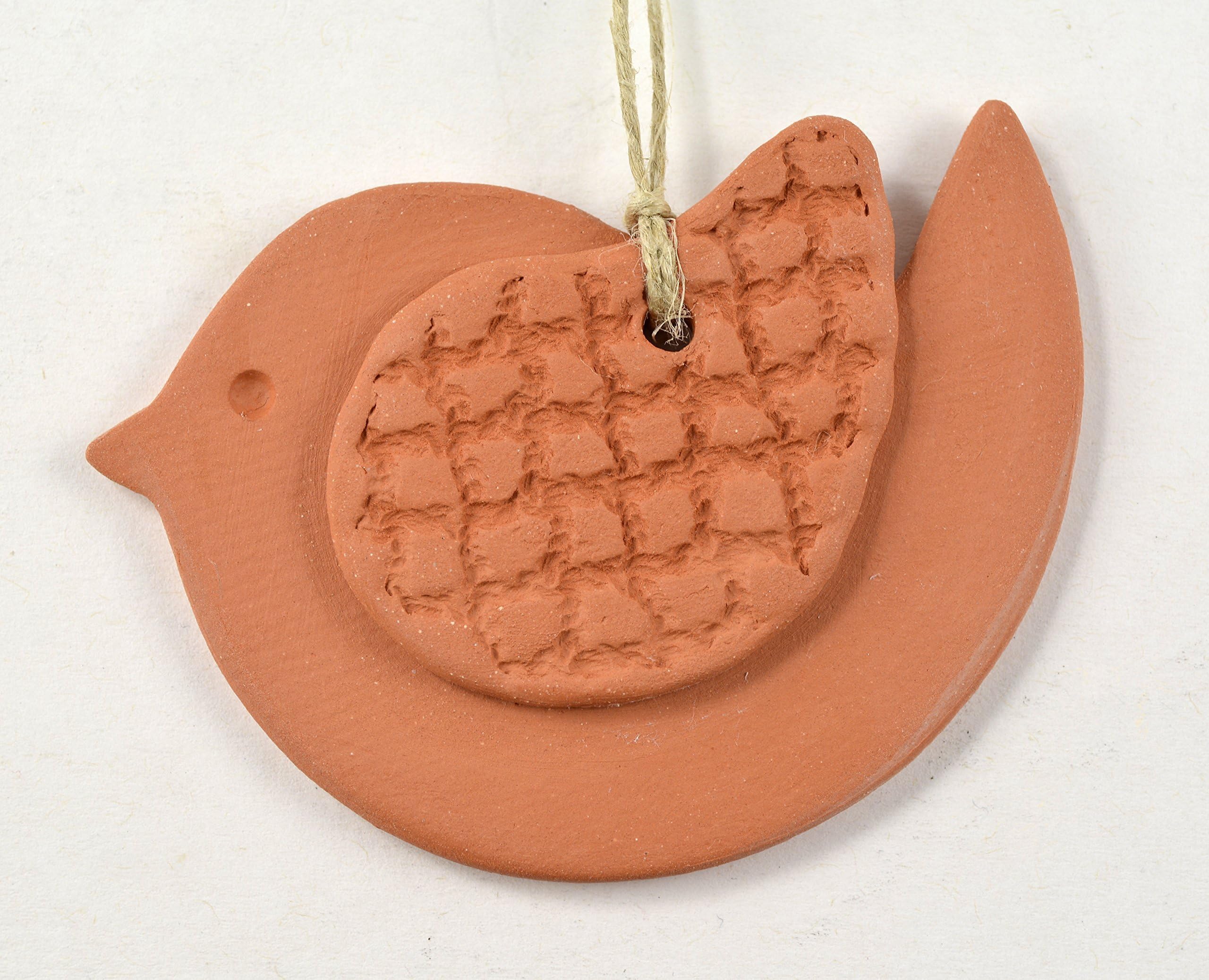 Essential Oil Diffuser Aromatherapy Terra Cotta Clay Bird Ornament by Seagrapes Studio