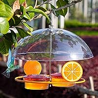 NEROSUN Hanging Wild Birds Oriole Feeders, Jelly and Oranges,Bluebirds Hummingbirds Houses for Outside,Outdoors