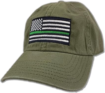 olive green american flag hat