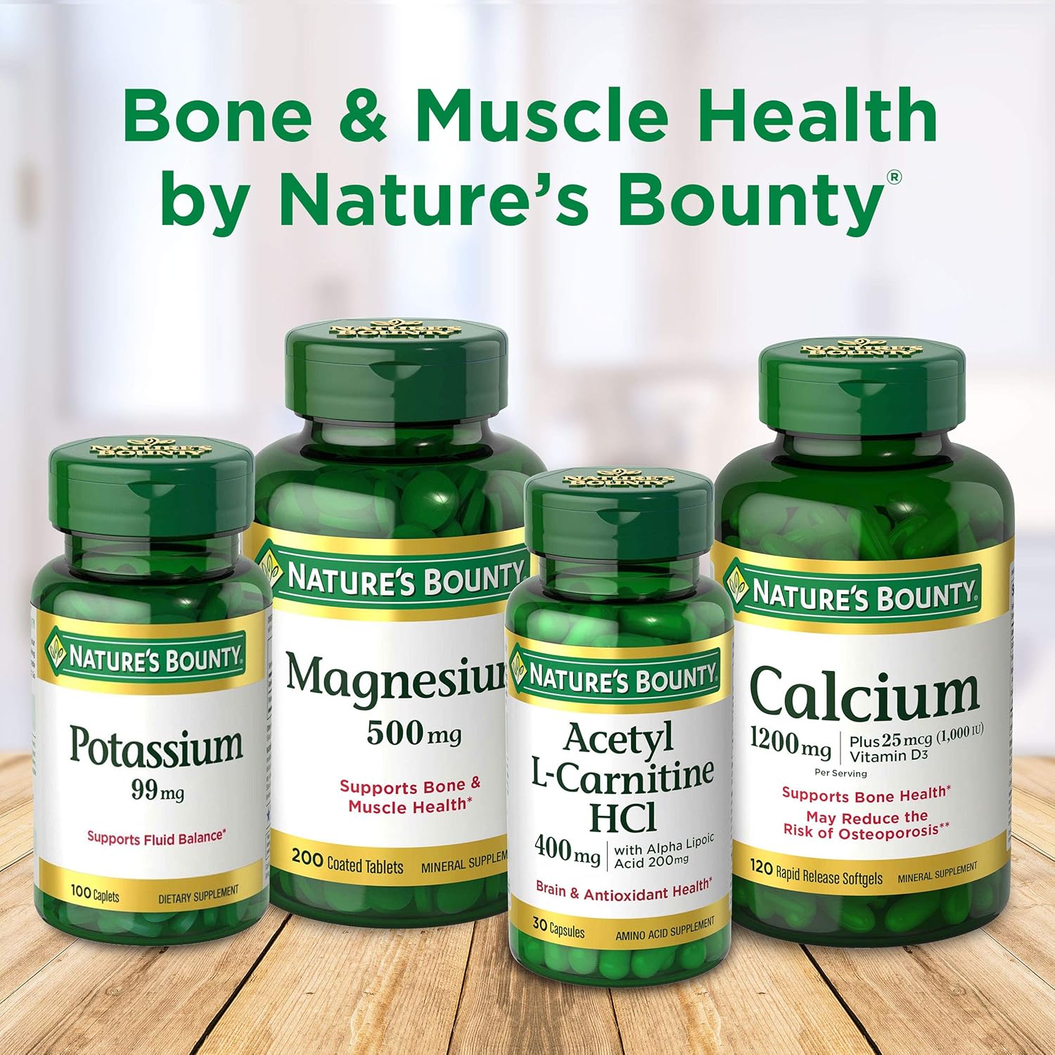 Nature's Bounty Magnesium by Nature's Bounty, 500mg Magnesium for Bone & Muscle Health, Twin Pack 400 Tablets, 400 Count: Health & Personal Care