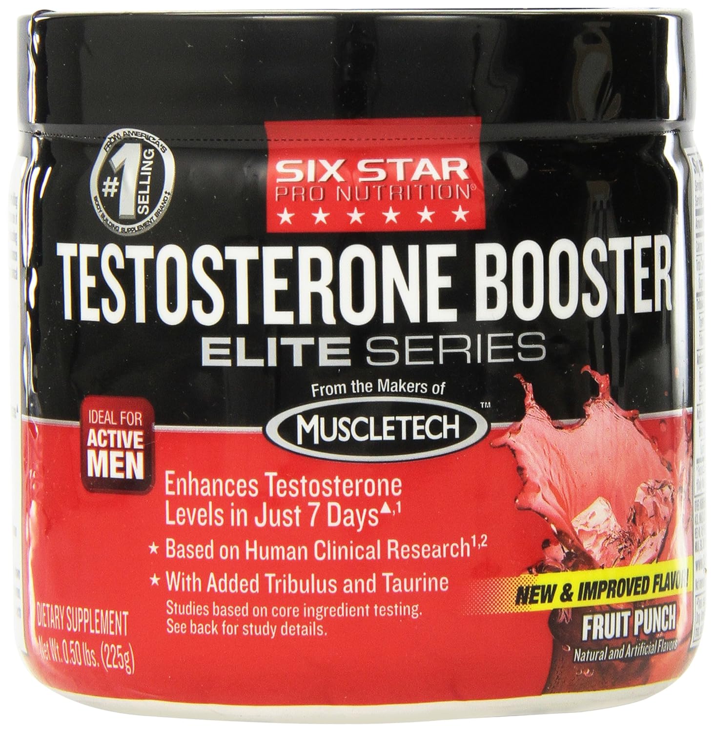 Six Star Elite Series Testosterone Booster Fruit Punch, 0.