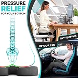 iamcomfi Coccyx Cushion Memory Foam for Tailbone Pain Relief Medium view 3