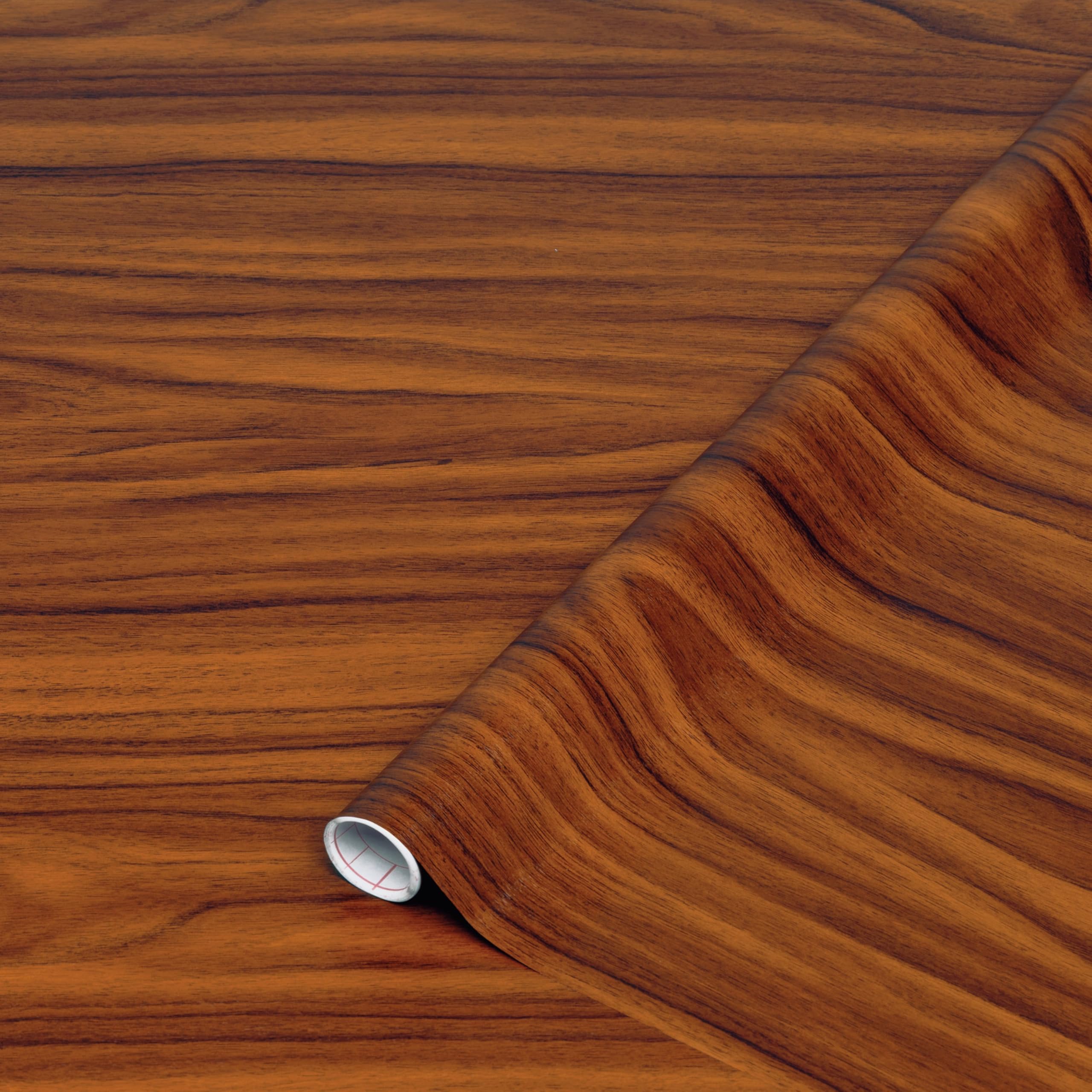 d-c-fix vinyl wrap Gold walnut wood effect 67,5 cm x 2 m - sticky back plastic roll for furniture, kitchen & cupboards - contact paper sticker self adhesive film