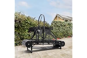 Moysoon Dog Treadmill for Large Dogs & Medium Dogs, Dog Running Machine with Timer, Dog Slatmill for Indoor & Outdoor & Healthy, Dog Treadmill for Dogs up to 350 lbs