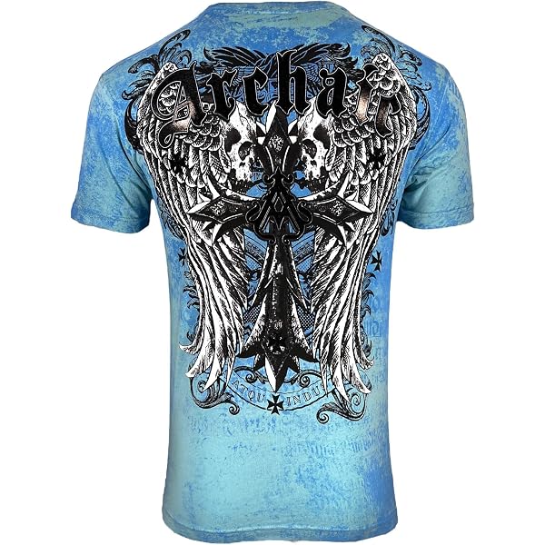 Xtreme Couture By Affliction Men's T-Shirt - CADAVEROUS Y2K Graphic Tee, Regular Fit