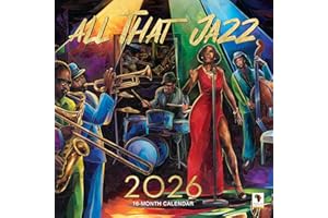 African American Expressions 2026 Wall Calendars - Monthly Calendars Celebrating Black Culture & History - 12x12 Hanging Calendar - 16 Months (All that Jazz)