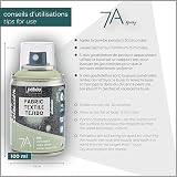 Pebeo 7A Fabric Paint Spray 100ml Black for Textiles, Water-based, Permanent view 5
