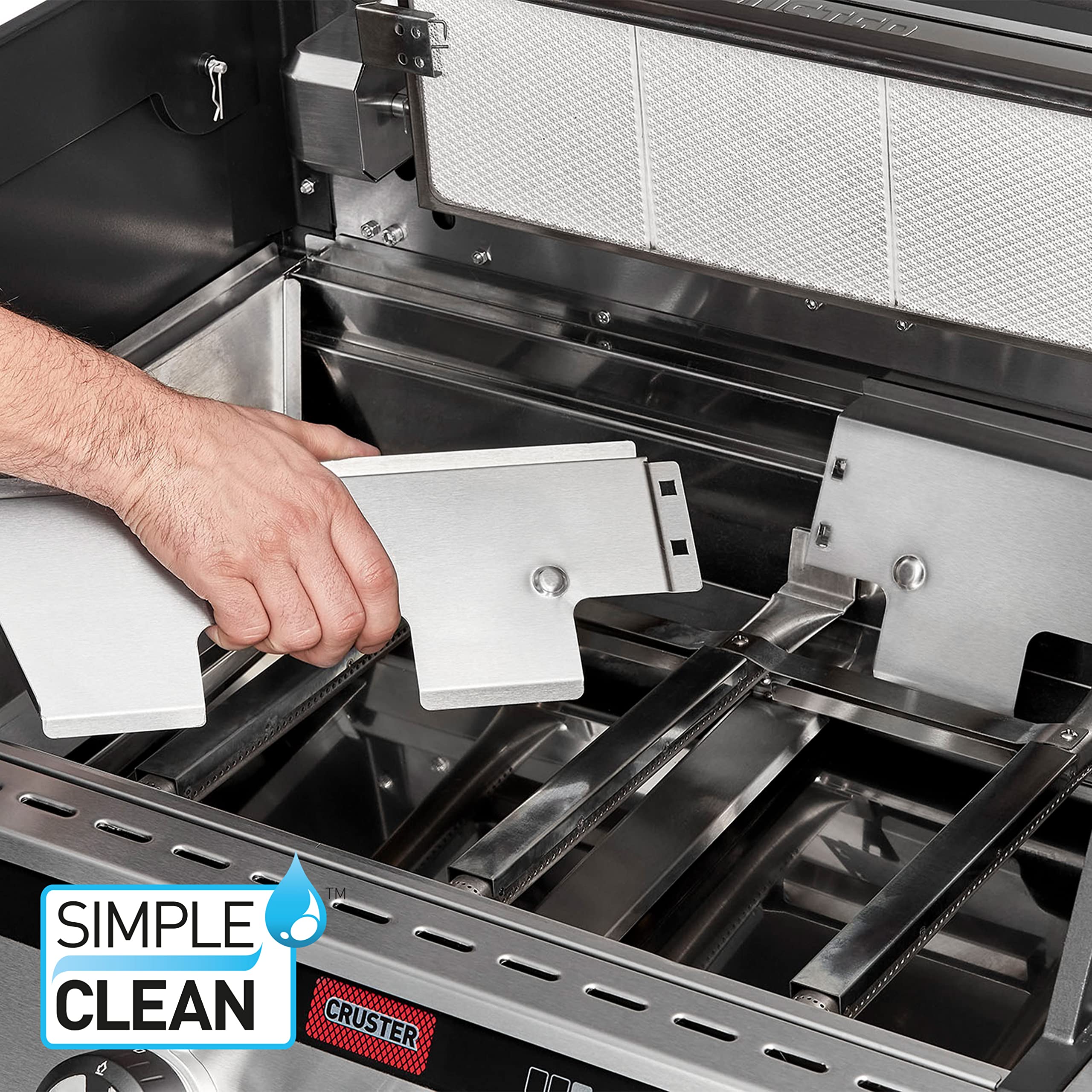 Enders Gasgrill UNIQ PRO 3 IK KITCHEN CRUSTER, 3-Edelstahlbrenner + Seitenkocher, HEAT RANGE-Brenner, SWITCH GRID, 800 °C TURBO ZONE, SIMPLE CLEAN,doppelwandige Garhaube, Cruster® #8608 5