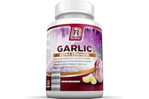 BRI Nutrition Odorless Garlic - 240 Softgels - 1000mg Pure and Potent Garlic Allium Sativum Supplement (Maximum Strength) - 120 Day Supply