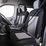 TOYOUN Universal Van Seat Covers Front Driver & Double Passenger Gray view 5