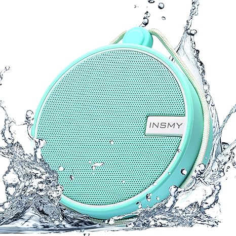 INSMY Bluetooth Speaker IPX7 waterproof speaker with 1 meter submersion rating
