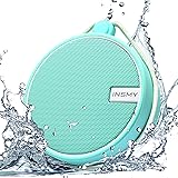 INSMY IPX7 Waterproof Shower Bluetooth Speaker, Portable Wireless Outdoor Speaker with HD Sound, Support TF Card, Suction Cup