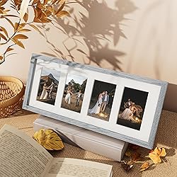 Vittanly 8x20 Collage Picture Frame, Displays 4Pcs