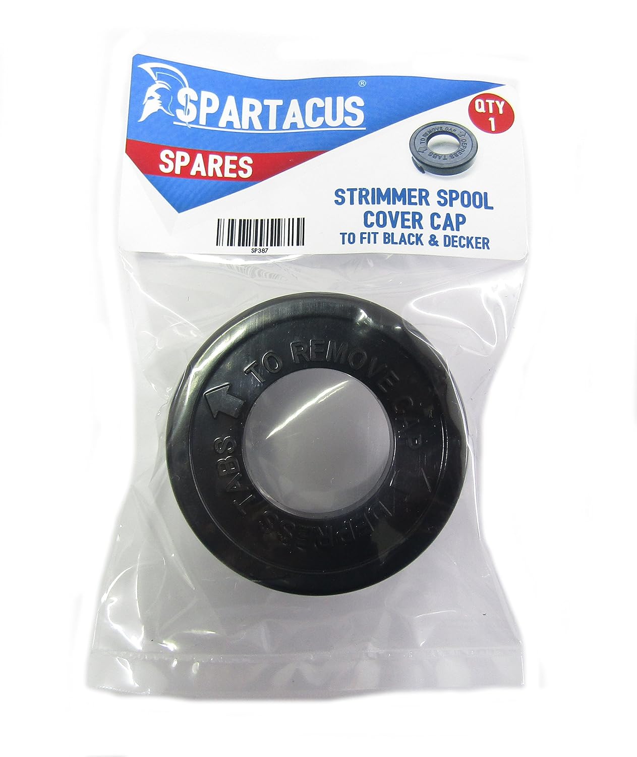 black and decker strimmer spool cover