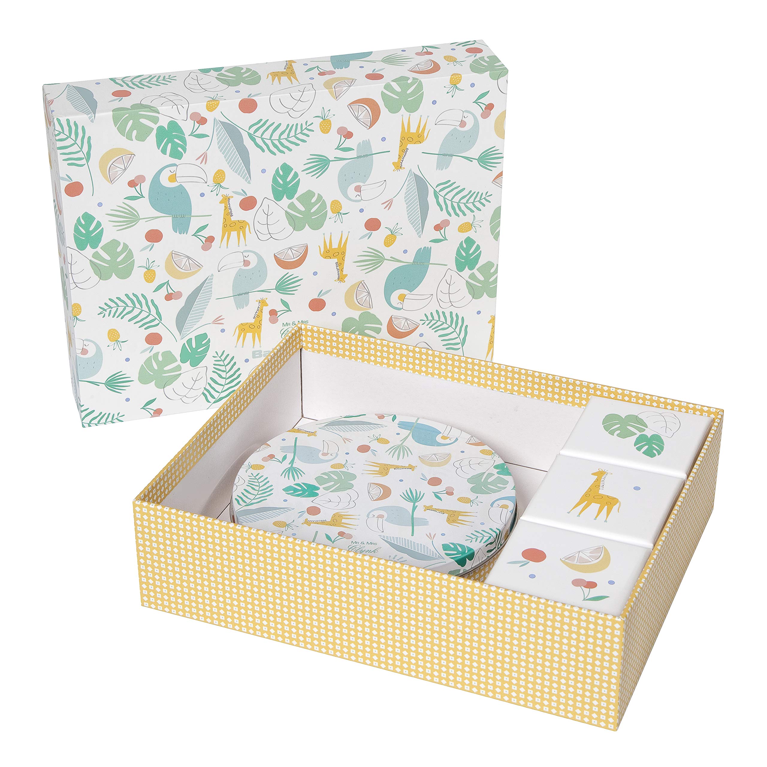 Baby Art Keepsake Box with Footprint Kit, Toucan