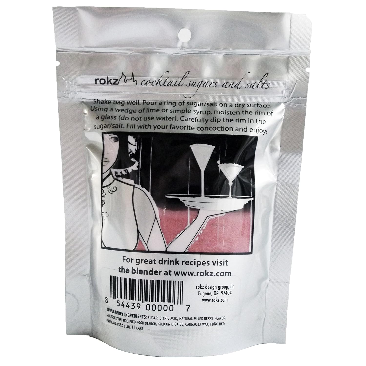 Rokz Triple Berry Cocktail Sugar, 5 Ounce: Grocery & Gourmet Food