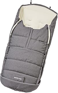 Gesslein Fußsack Igloo/Winterfußsack für Kinderwagen Design 714703, Sportwagen, Buggy oder Schlitten mit Thermo-Funktion, Kuschel-Fleece & Kordelzug im Kopfbereich, Farbe: grau