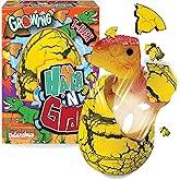 Hatch 'N' Grow Large T-Rex from Deluxebase, 4.3" Water Activated Hatching Egg with Growing T-Rex Figurine, Surprise Transforming Toy for Kids, Party Favors and Gifts.
