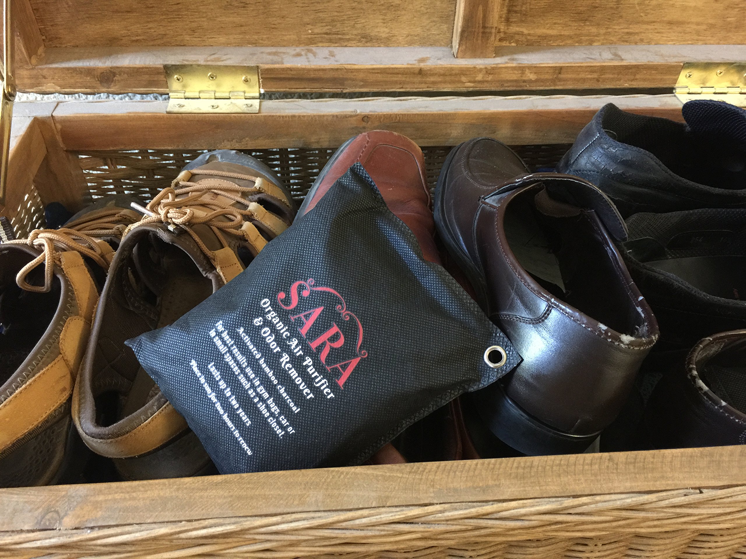 Activated Bamboo Charcoal Air Purifier, Deodorizer (5 Bags 200gram x 1