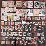 Draupnir 200Pcs Vintage Scrapbooking Stickers Paper Pack DIY Retro Journaling view 4