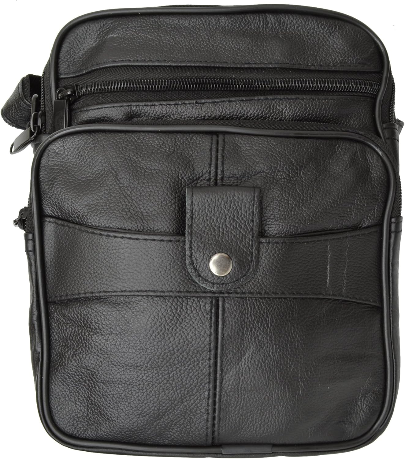 Large Leather Cross Body Bag Shoulder Bag Organizer