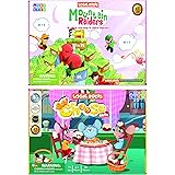Logic Roots Addition and Multiplication Games-Pack of 2, Mountain and Say Cheese, Math Board Games & STEM Toys for 8 - 10 Yea