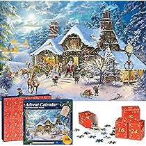 Puzzle calendrier de l'Avent 2025 – Puzzle de compte à rebours de