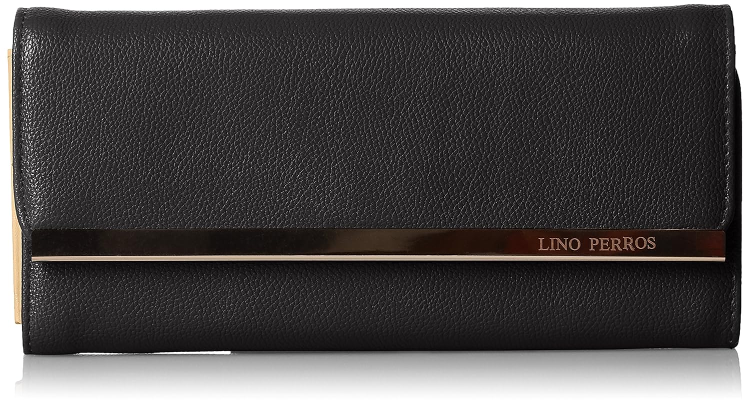 lino perros women's clutch (black)
