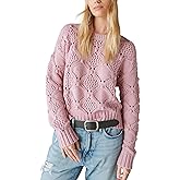 Lucky Brand Womens Lucky Brand Women's Open Stitch Pullover Sweater