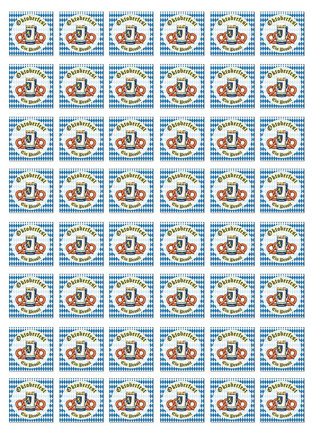 A Beistle Creation S58169AZ3 Beistle Oktoberfest Beverage Napkins, Cardboard, Multicolored