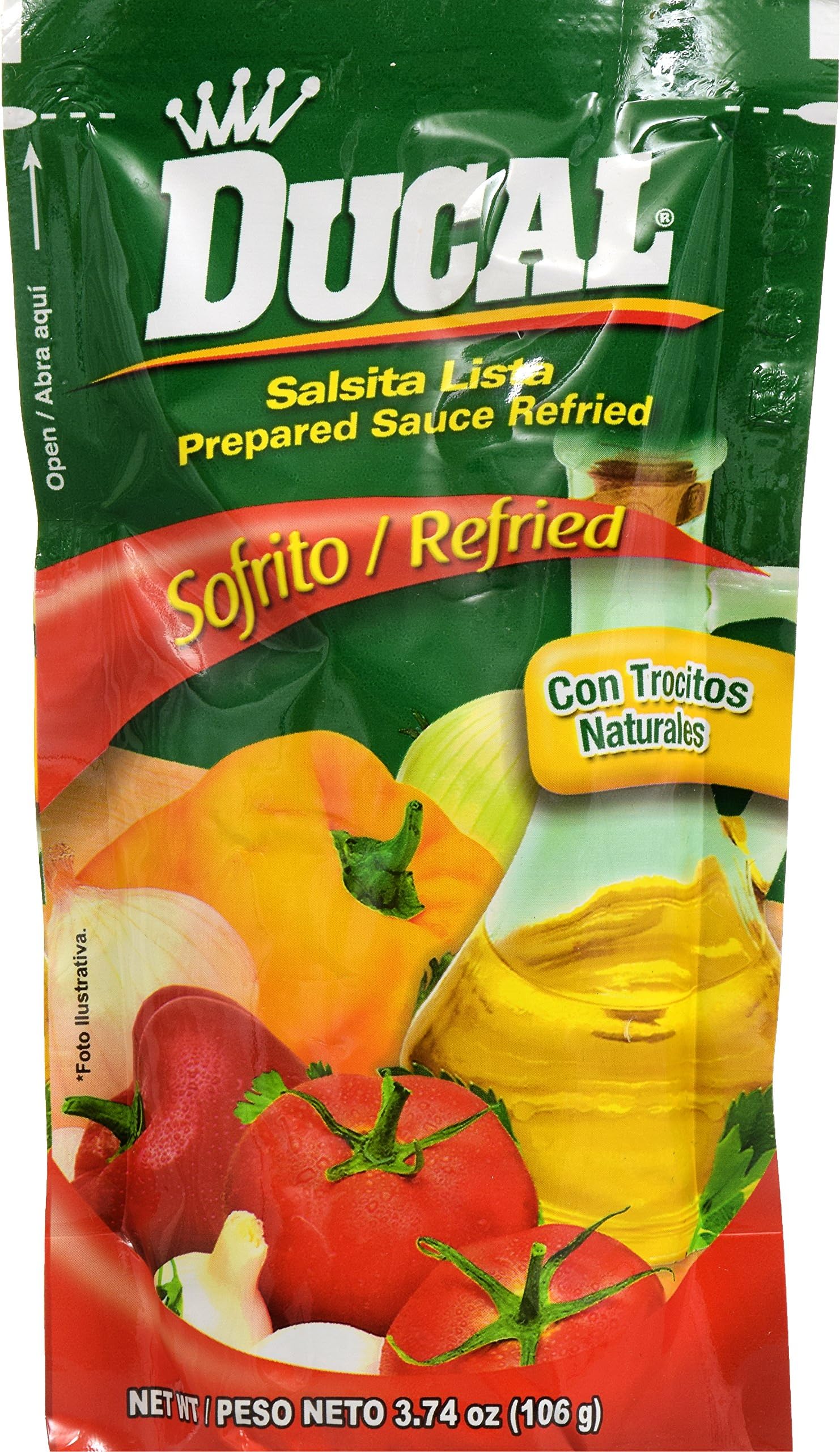 Ducal Tomatina Sofrito Pouch, 3.74 Ounce (Pack of 24)