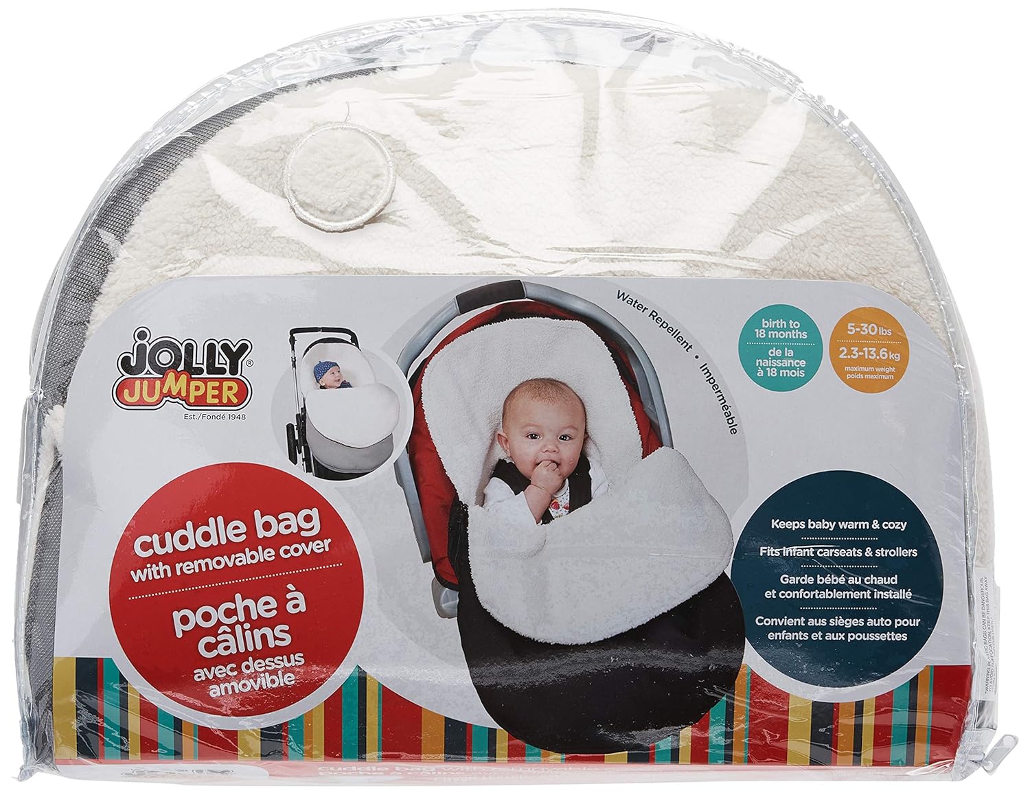 Kudosprs Com Baby Bunting Bags One Size Grey Jolly Jumper Water Resistant Cuddle Bag