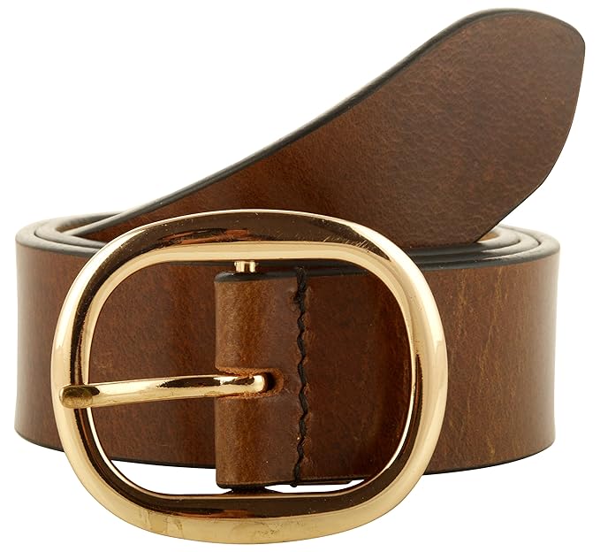 chestnut leather belt