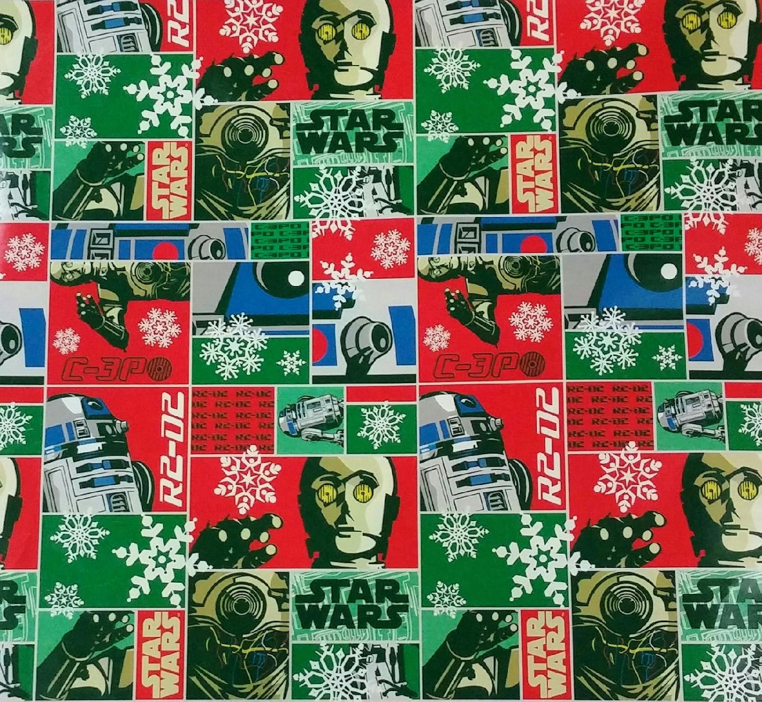 Star Wars R2D2 \u0026 CP3O Wrapping Paper 