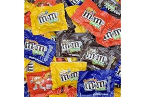 SWEETSOME M&M's Chocolate Candy Fun Size Assorted - M&Ms Milk Chocolate, Peanut And Peanut Butter Assorted - M&Ms Chocolate Candy Variety Pack – 2 Pounds