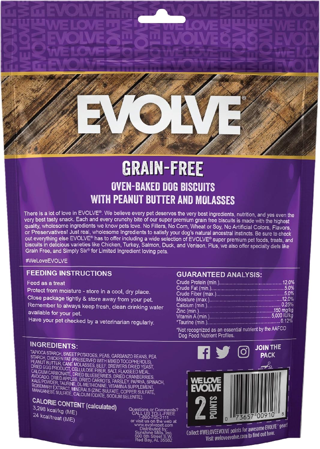 evolve grain free dog treats