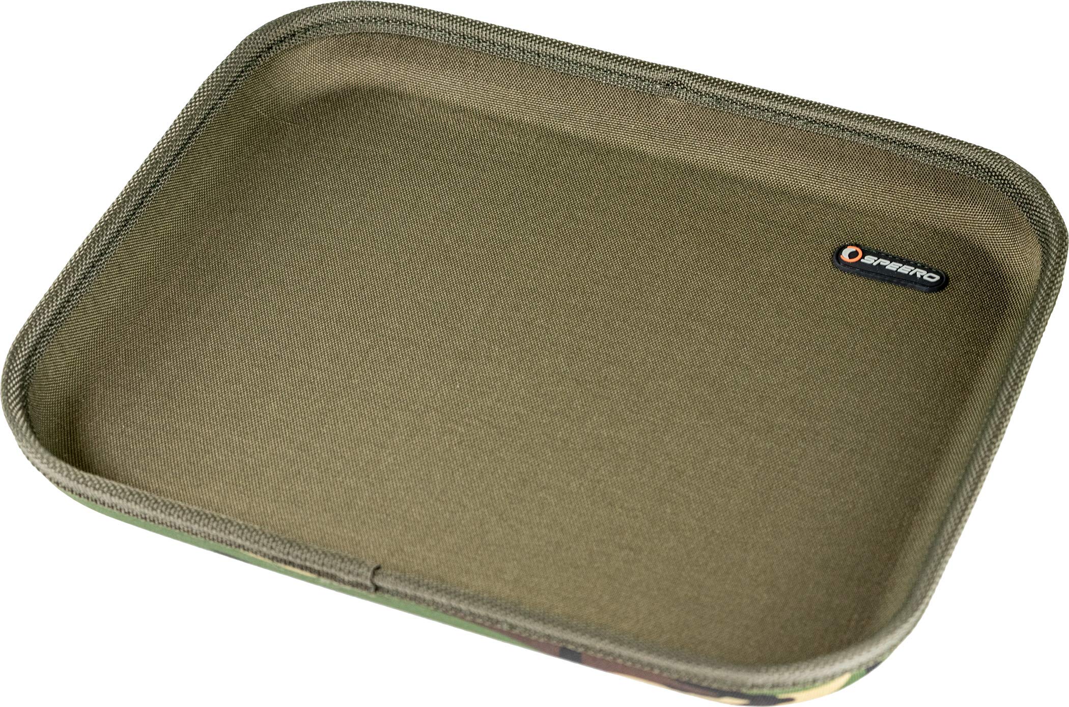 SPEERO Fishing Tackle Rig Tray – 300D Cordura Waterproof Tackle Organiser – Compact, Sturdy Tray for Tying Rigs – Fits Modular Bags and Rucksack - DPM Camo